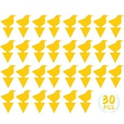 30 Pcs Sticky Traps for Fruit Fly, Whitefly, Fungus Gnat, Mosquito and Bug, Yellow Sticky Insect Catcher Traps for Indoor/Outdoor/Kitchen, Extremely Sticky Fly Trap, Non-Toxic